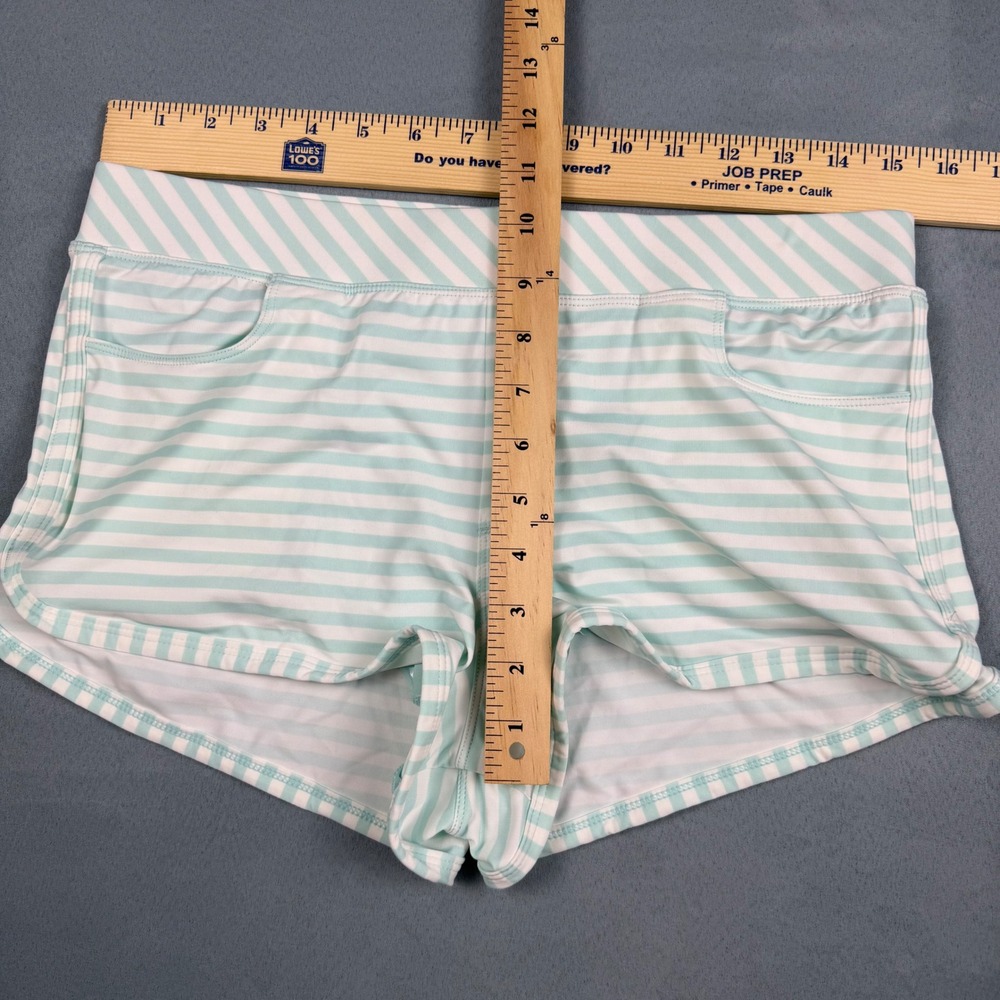 Carve Designs Mint Green White Striped Board Shorts Swim Bottoms Small NWOT - Picture 4 of 11